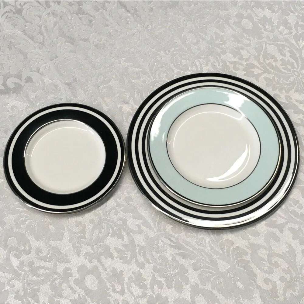 Kate Spade Lenox Plates lot Parker Place Salad, Butter, Saucer, 3 dishes